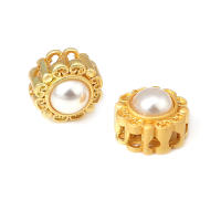 5 uds. De cuentas redondas de latón de Color dorado mate, estilo Vintage, pulseras de cuentas nepalesas, cuentas espaciadoras, suministros para fabricación de joyas, accesorios Diy - details 14