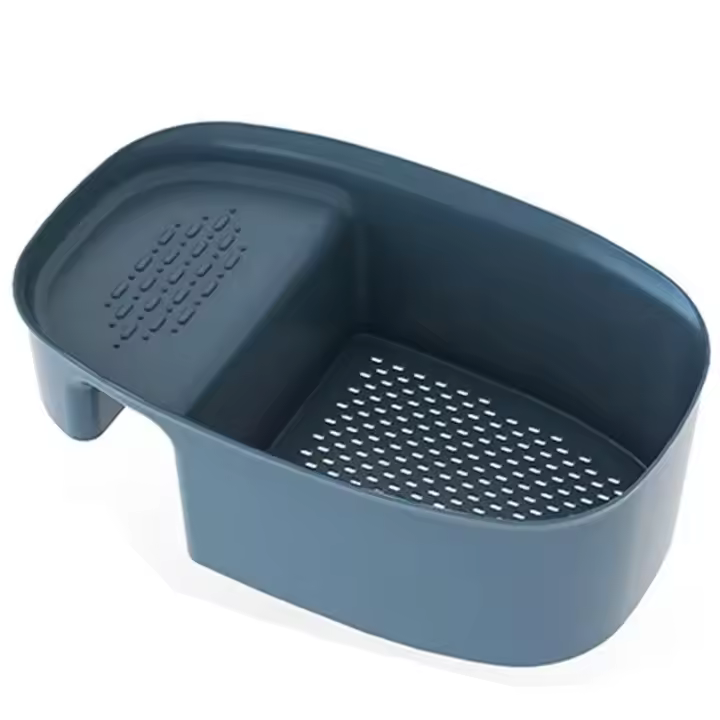 Colador de fregadero de cocina, filtro de fregadero, tapón de fregadero para alimentos y verduras, filtro de drenaje, colador, cesta antibloqueo, utensilios para el hogar - 1
