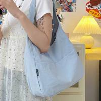 Bolso de hombro de nailon de Color caramelo, bolso de mano deportivo de secado rápido de gran capacidad, paquete de teléfono móvil de estilo coreano de Color sólido, Unisex - details 8