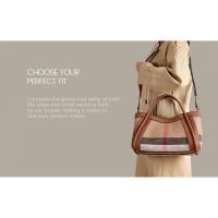 Bolso de Lona con Rayas Leten Bolso de Hombro Retro a Cuadros de Lujo Bolso de Mochila de Cuero Genuino para Mujeres Material Exterior PVC/Vinilo - details 0