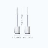 Cepillo De Inodoro De Silicona 1 Set Herramienta De Limpieza Rápida Accesorios De Baño Cepillo De Limpieza Montado En La Pared O Soportado En El Suelo - details 10