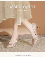 Zapatos de novia principal 2025 diseño francés Tacones altos y estilizados - details 13