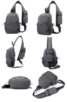 Bolso de pecho antirrobo para hombre, pequeña mochila de viaje para mujer, bolso impermeable de nailon para deportes al aire libre, bandolera tipo bandolera - details 11