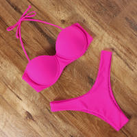 Bañador brasileño Sexy para mujer, conjunto de Bikini con sujetador de realce, traje de baño de dos piezas, ropa de playa de cintura baja, bañador de leopardo - details 27