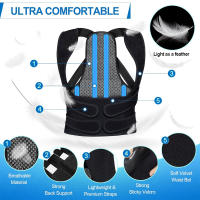 Corrector de postura de espalda para mujeres y hombres, soporte Lumbar para cuello, hombros, mejora la joroba y el alivio del dolor de espalda - details 8
