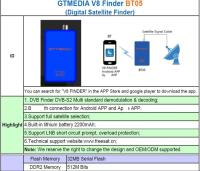 GTmedia V8 Finder BT05 Buscador de Satellite Digital HD 1080P para Teléfono Android y IOS - details 0