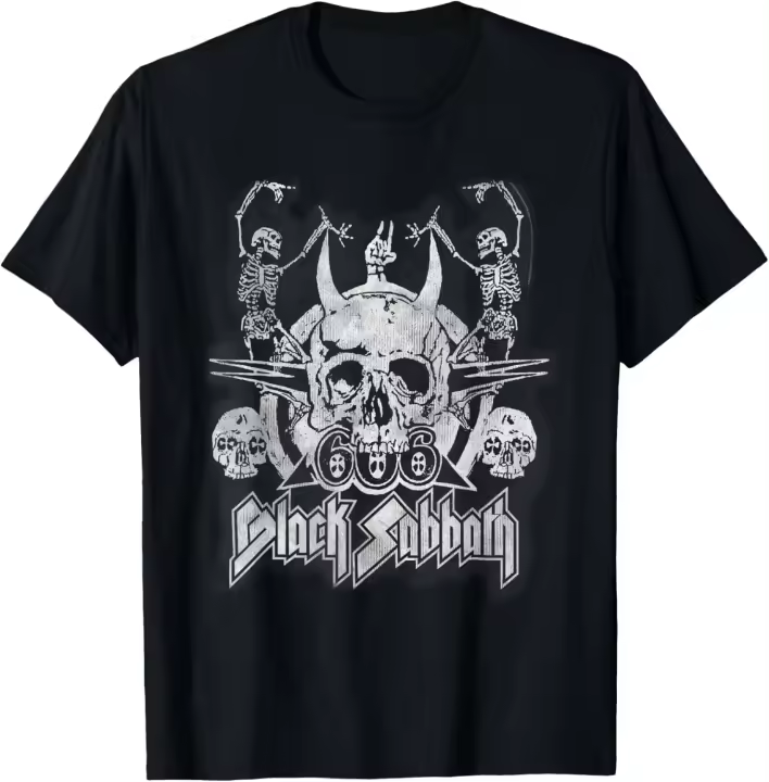 Camiseta oficial de Black Sabbath con esqueletos de baile vintage - 1