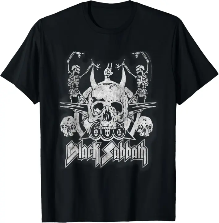 Camiseta oficial de Black Sabbath con esqueletos de baile vintage - 1