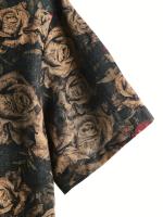 Camiseta Casual de Hombre con Encaje y Patrón Étnico Retro Estilo Campana Manga Corta Cierre de Botones Verano Vintage Camiseta de Hombre con Botones - details 9