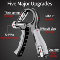 Hand Grip Exercise With Counter 5-60KG Adjustable Thick Spring Anti Slip Durable Finger Gripper Hand Recovery Trainer - details 0