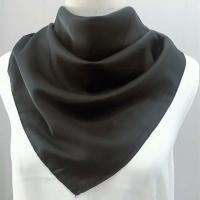 Pañuelo para la cabeza de 70x70cm para mujer, pañuelos para el pelo de satén de seda, pañuelo bonito para mujer, bufandas para el cuello para mujer, verde, negro y blanco - details 2