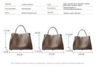 Bolso de Cuero Auténtico Para Mujer, Negro, Caramelo, albaricoque, Azul, Turquesa, Burdeos Blanco - details 2
