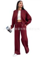2025 Conjunto de dos piezas de primavera y otoño para mujer Chaqueta holgada informal con cremallera Moda versátil - details 18