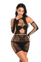 Vestido de lencería Sexy para mujer, body transparente, conjunto de medias, falda, lencería, disfraces sexuales, 2024 - details 8
