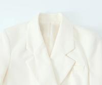 TRAFZA-Blazer de tendencia para mujer, traje recortado de curva elegante con bolsillos en el pecho, para ir a la Oficina, novedad - details 5
