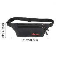 Riñonera multifuncional para hombre, cinturón resistente al agua de gran capacidad, tela Oxford, antirrobo, bolsa deportiva para teléfono móvil, bolsa de viaje - details 4