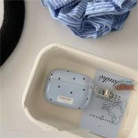 Funda protectora anticaída con estampado artístico de lunares y lunares azules para auriculares Bluetooth inalámbricos Apple AirPods 3. - details 1