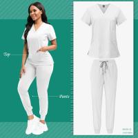 Uniforme de limpieza para mujer, Top exfoliante de enfermería, pantalones, traje médico, Ropa de Trabajo de niñera pediátrica, bata quirúrgica para quirófano, - details 16