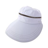 Sombrero con visera plegable de Color sólido con lazo, tapa vacía para mujer, gorra de ciclismo para mujer, sombrero de pescador, sombrero para el sol extraíble, sombrero de cubo - details 12