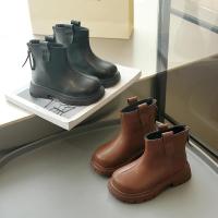 Botas cortas antideslizantes para niñas, zapatos de cuero informales versátiles, suaves, estilo coreano, británicos, Otoño, 2024 - details 2