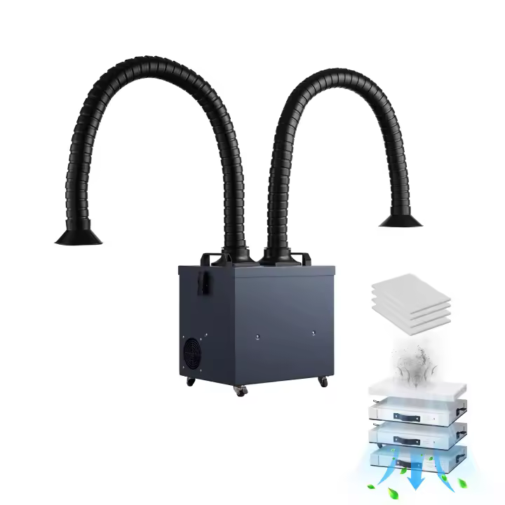 SucceBuy Extractor de humos de soldadura 275W Absorbedor de humo sin escobillas con filtros multietapa - 1