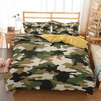 Juego de Ropa de Cama de Camuflaje 3D Cubierta de Edredón Suave con Funda de Almohada para Niño, Niña, Adulto Textil para el Hogar Cool - details 7