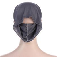 Pañuelo Islámico para Mujeres de Color Sólido Bandana Listo con Agujero para Oídos - details 4