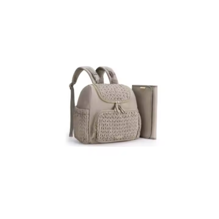 Bolsas de pañales para mamá, bolsa colgante para cochecito de bebé, mochilas de pañales de gran capacidad con cambiador, cómodas bolsas de lactancia para bebé - 1