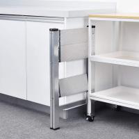 Peldaños de Aluminio, Escalera Pequena Plegable Segura de Hogar con Mecanismo Antiplegado, Taburete Escalera Portatil para Cocina Domestica, Peso Máximo 150kg, Negro - details 18