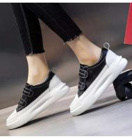 Deportes de moda para mujer con tenis con cordones, zapatos casuales blancos - details 1