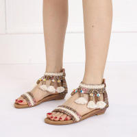 Sandalias Planas bohemias para Mujer, Zapatos cómodos informales de Playa, Verano, 36 a 42, EU - details 4