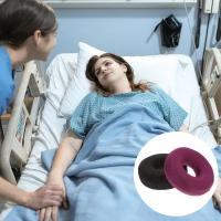 Almohada de Donut, asiento para hemorroides, asiento médico para coxis, silla de próstata para personas mayores, sentado sedentario, espuma viscoelástica, alivia el dolor, 1/2 Uds. - details 2