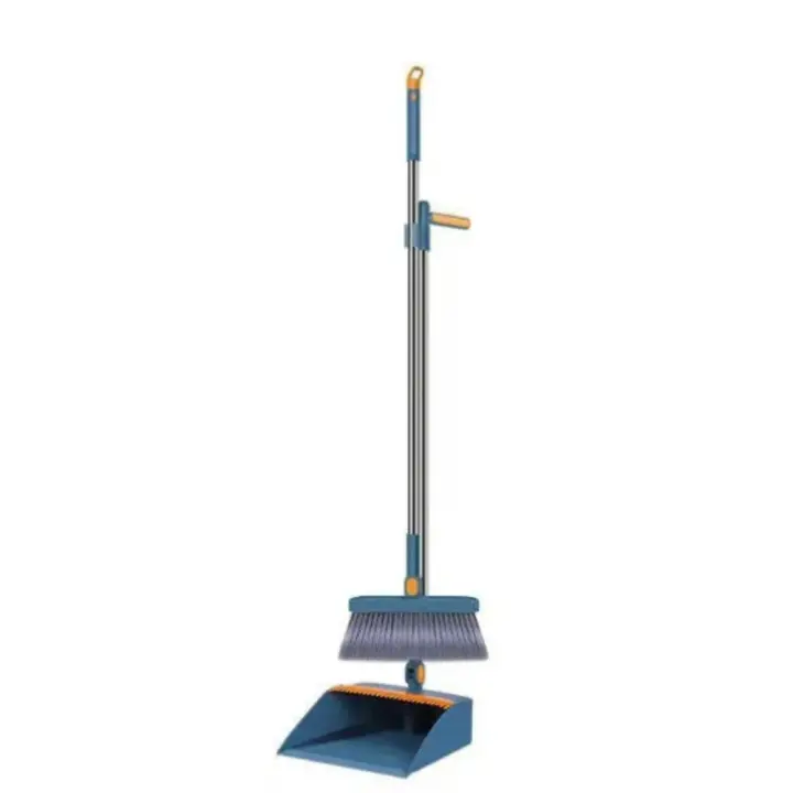 Escoba plegable, recogedor, juego de cepillos para suelo, pelo antiadherente para interiores, escoba de mango largo con recogedor de pie, conjunto combinado, herramienta para el hogar, nuevo - 1