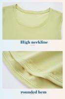 SHINBENE S2023 Camiseta de Correr de Malla Ligera, Tie Back, Vestindo para Yoga, Gimnasio - details 6