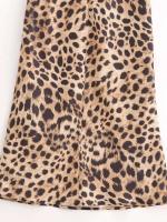 Vestido Midi de Moda Verano 2024 Estilo Interior con Estampado de Leopardo - details 6