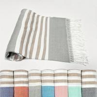 Toalla de playa y baño de algodón de Turquía, manta de toalla, secado rápido sin arena, súper ligera y compacta, tejido de diamantes, prelavada, 71x36 pulgadas - details 5