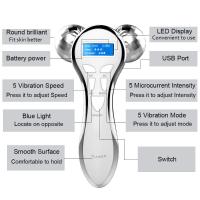 Rodillo masajeador Facial de microcorriente 4D, rodillo eléctrico recargable para estiramiento Facial, masajeador de brazos y piernas para masaje Facial antienvejecimiento y arrugas - details 1