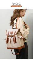 Mochila de lona vintage para mujer, mochila de viaje informal de gran capacidad, mochila escolar para estudiantes universitarios - details 15