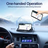 Soporte de teléfono para coche, alfombrilla de silicona para varios salpicaderos, soporte de teléfono de escritorio sin deslizamiento Compatible con iPhone, Samsung, teléfonos inteligentes Android, dispositivos GPS y más, negro - details 1