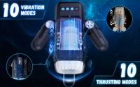 Leten masturbador masculino automático mamada hine juguete sexual para hombre con 10 modos de vibración y calefacción taza de masturbación vaginal Real - details 2