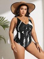Bikini de una pieza mejorado de gran tamaño 2024 para mujer, traje de baño de playa de cintura alta para mujer, Monokini - details 5