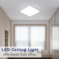 Lámpara de Techo LED de 32W, Luz de Techo Delgada Cuadrada Blanca de 220V, 6500K, 2 Piezas - details 6