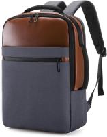 Mochila de viaje de negocios para hombre, puerto de carga USB, bolsillo separado para ordenador portátil, resistente al agua - details 7