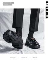 Zapatos Oxford de cuero de caña alta para hombre, zapatos de vestir y zapatos Oxford de talla grande, nuevos, fáciles de usar, para jóvenes - details 7