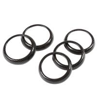 Cubierta de salida de aire acondicionado de fibra de carbono, pegatina embellecedora, 5 piezas, para Mercedes Benz a, B, CLA, GLA, clase W176, W246 - details 0