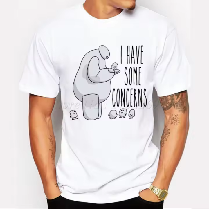 Camisetas informales Hipster de manga corta para hombre, Camiseta básica de estilo fresco con cuello redondo para niño, camiseta con estampado creativo de dibujos animados de diseño divertido para hombre 2024 - 1
