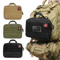 Bolsa médica táctica Molle, bolsa de primeros auxilios ligera, cinta mágica, riñonera táctica para chaleco de correas MOLLE, mochila, cinturón, paquete - details 2