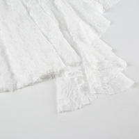 BUNO-Falda de encaje asimétrica transparente de tiro bajo en blanco y negro para mujer, falda de encaje transparente asimétrica larga por debajo de la rodilla, tendencia de verano 2025 - details 9