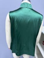 Blusa de satén sin mangas para primavera y verano para mujer, camiseta sin mangas fruncida, nueva camisa Sexy - details 2