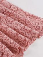 Elegante Vestido de Encaje Rosa de Cintura Alta Estilo Vintage para Mujeres en los 50s y 60s - details 5